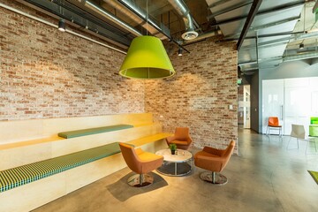 coffee shop with table and chair 