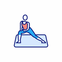 Exercise icon in vector. Logotype