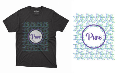 Typography and Vector T-shirt Design Template Layout