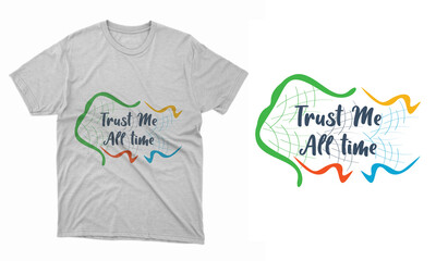 Typography and Vector T-shirt Design Template Layout