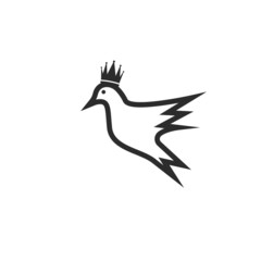 dove bird icon vector ilustration design template