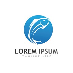 Fish logo template