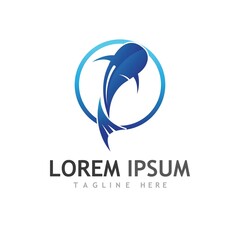 Fish logo template