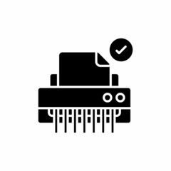 Paper Shredder icon in vector. Logotype