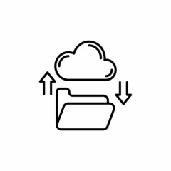 Cloud Technology icon in vector. Logotype