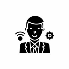 Online Job Service icon in vector. Logotype