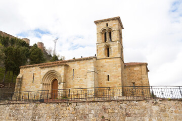 Fototapeta na wymiar Church of Santa Cecilia of Aguilar de Campoo. Province of Palencia, Spain