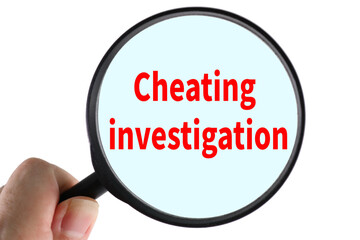 Cheating investigation - obrazy, fototapety, plakaty