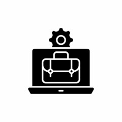 Fototapeta premium Work Laptop icon in vector. Logotype