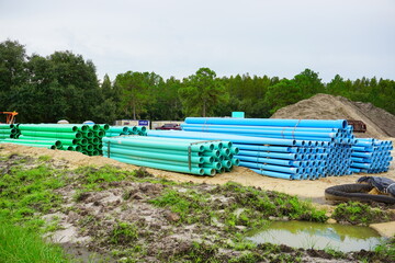 Tampa FL USA - 12 01 2022: an apartment house construction site	
