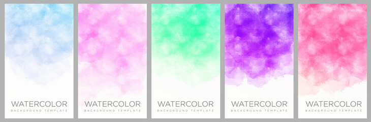 Vector banner abstract paints shapes collection isolated on white background. Hand drawn abstract color paint brush strokes set. Watercolor elements