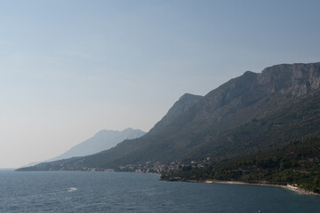 view of the sea and mountains