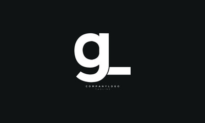 GL, LG, Abstract initial monogram letter alphabet logo design © Logomaker183