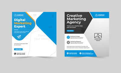 Simple & Modern Corporate Social Media Post Template 