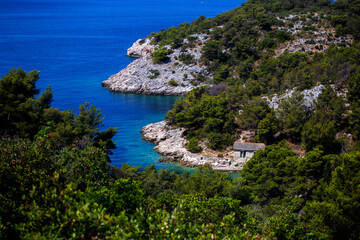 Obraz premium Solta island in Croatia landscape