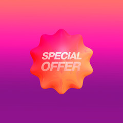 3d special offer balloon with impact