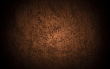 Old wall texture cement brown black gray  background abstract grey color design are light with white gradient background.