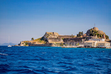 Le Vieux Fort de Corfou vu depuis la mer