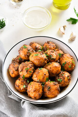 Bombay potatoes in bowl