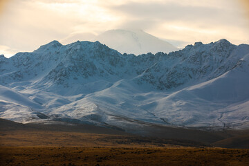 sunrise in the mountains