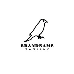 bird logo cartoon icon design template isolated vector illustration