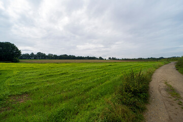Fototapeta na wymiar Agricultural fields outside Maastricht, The Netherlands
