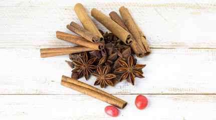 image of cinnamon and anise close-up