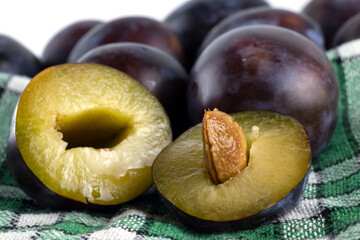 image of ripe plum close-up