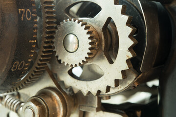 Zahnräder bei der Arbeit