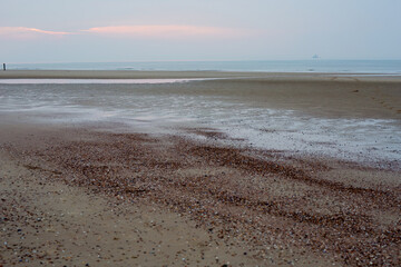 Evening on a beach in Cadzand, The Netherlands