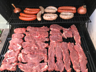 meat on grill