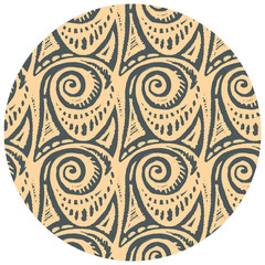 Boho hand drawn line art social media story highlight.Design template for marketing design. Social media post template.