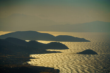 Sunset on the coast of Crete