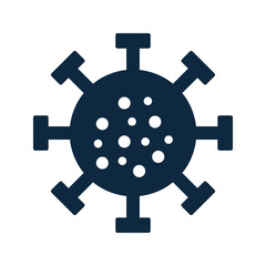 Obraz premium Corona, coronavirus, virus icon. Simple editable vector design isolated on a white background.