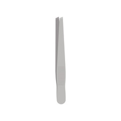 Tweezers icon. Vector Illustration. Flat design.