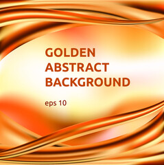 Vector golden abstract background for design of banners, cards and other things.
