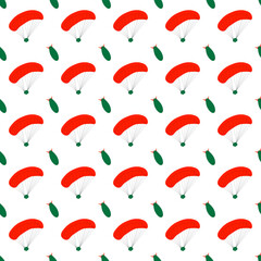 Parachute and backpack pattern