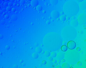 Macro shot of oil on water.