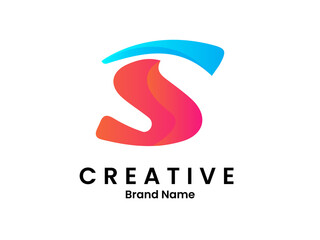 S letter modern 3d logo | Modern s logo | Gradient S logo | 3d colourful s logo