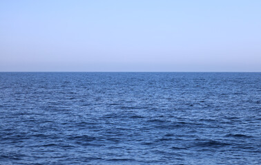 Blue sky, Pacific Ocean 