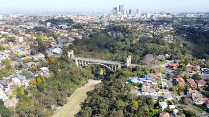 aerial view of the city