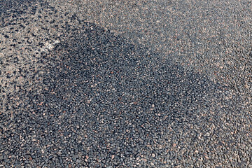 paved road for traffic and people