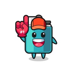 lighter illustration cartoon with number 1 fans glove
