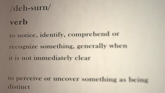 Discern Definition