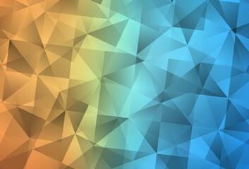 Light Blue, Red vector abstract mosaic background.