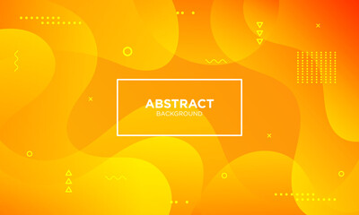 Abstract yellow wave geometric background. Modern background design. gradient color. Fluid shapes composition. Fit for presentation design. website, basis for banners, wallpapers, brochure, posters
