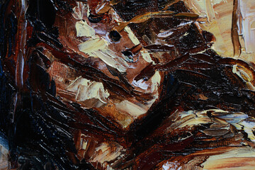 Illustration - textured colored backgrounds. Chaotic multicolored strokes. Real brush strokes