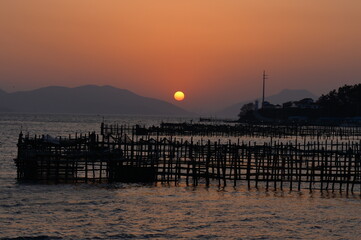 Obraz premium sunset on the beach