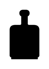 Obraz premium Bottle icon. (Bottle vector silhouette) 