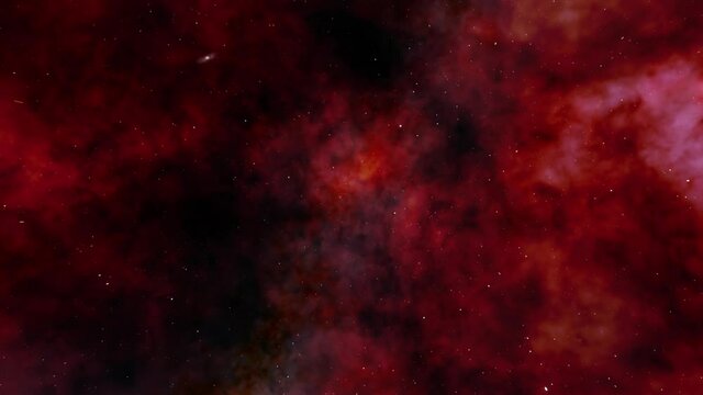 Space animation featuring a stunning zoom out of a nebula in the Milky Way